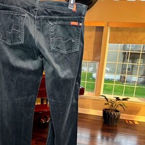 BLACK CORDUROY 7 SEVEN FOR ALL MANKIND